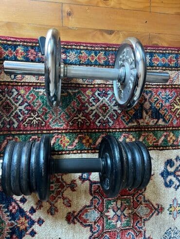 Разборные гантели для дома (почти новые) 2 шт. за 4500 - Разборная