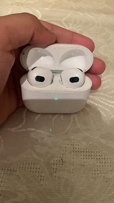 xiaomi buds: Беспроводные вкладыши наушники, Apple, Airpods 3, Б/у — 1