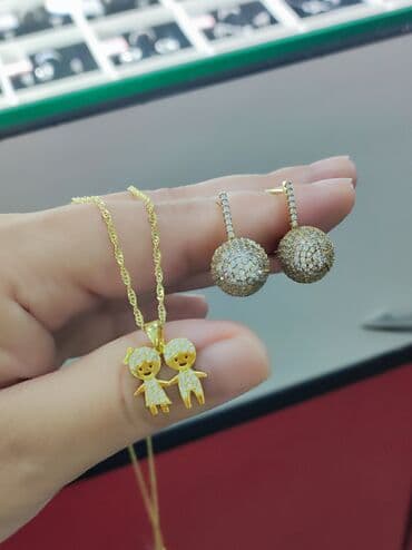 свадебные платья от производителя: Серебро Италия Серебряный Серьги+ Цепочка с подвеской Цена 4500сом — 8