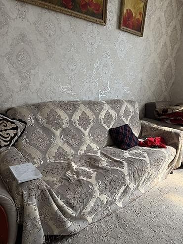 Комплект мягкой мебели, Б/у, Самовывоз, Платная доставка, цвет - Бежевый