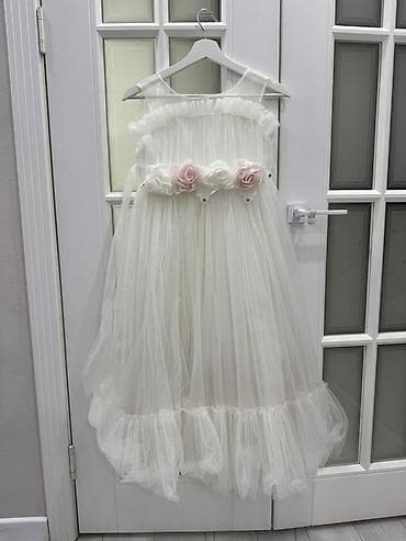 просвечивает: Детское платье, цвет - Белый — 1