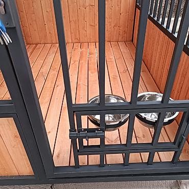 круглый манеж: Вольер для собаки - Каркас: прочная металлическая рама с — 6