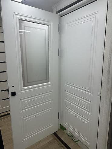 дверь стекло: Балконная дверь, Новый, Со стеклом, Деревянная — 8