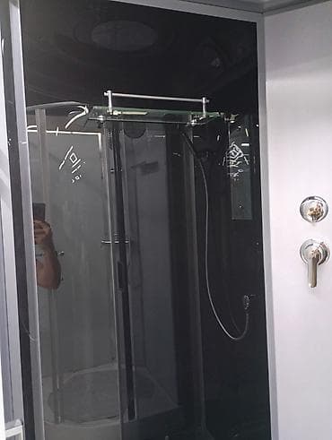 угловая душевая кабина: Душевая кабина Полукруглая, Покрытие: Тонированное — 5