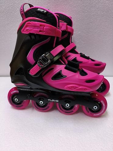skate: Новые Оригинальные Детские раздвижные роликовые коньки TLAN-E - — 4