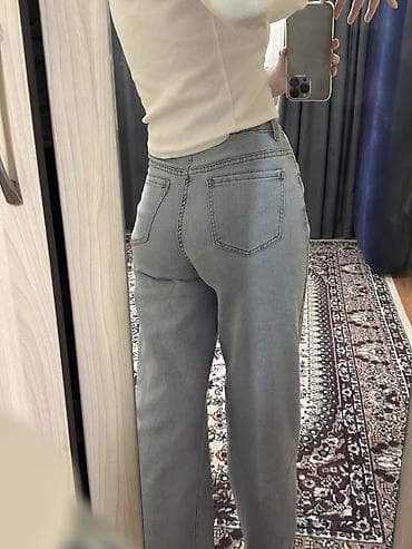 для живота: Джинсы, Кюлоты, Высокая талия, Стрейч, S — 6