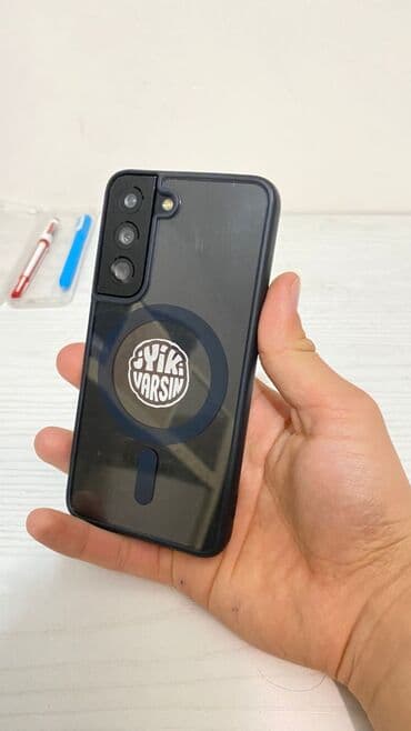 galaxy z flip 2 цена в бишкеке: Samsung Galaxy S22, Б/у, 8 ГБ, цвет - Черный, 1 SIM, eSIM — 5