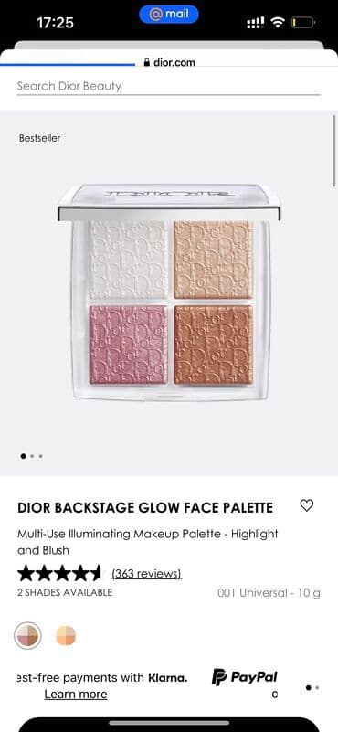 Dior backstage 5500с. Оригинал из сша