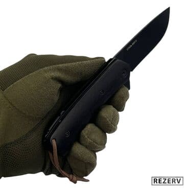 купить охотничий нож: Складной нож Крот от Витязь сталь 65х13 черный Охота и рыбалка! — 7