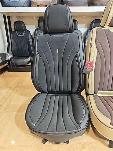 Чехлы Кожаные, С подушкой, цвет - Черный, Новый, Самовывоз