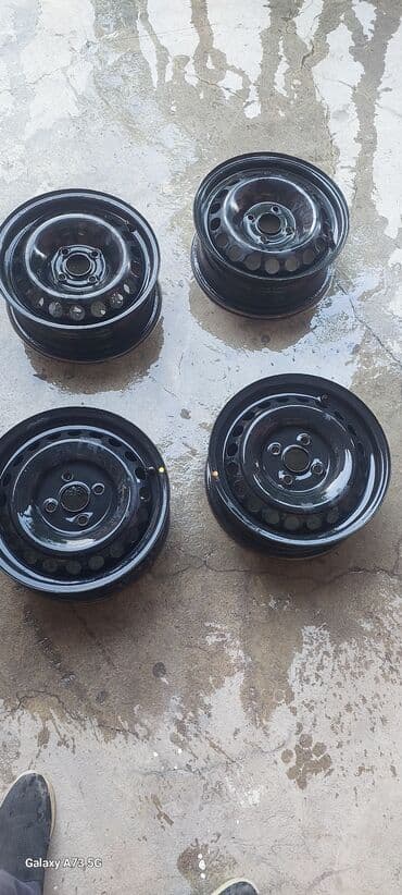 1штук r16 калеса на мерседес спринтер: Темир Дисктер R 14 Kia, Комплект, тешиктери - 4 — 5