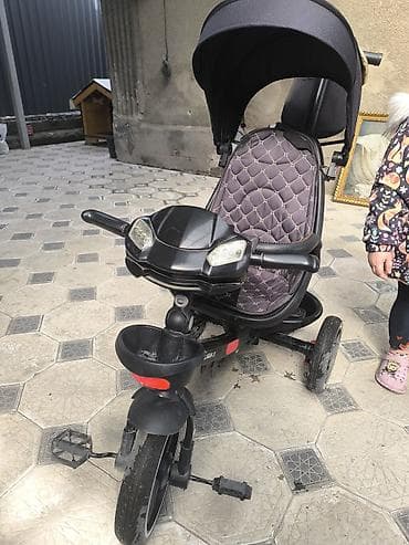 велик скил мах: Детский трехколесный велосипед-каталка с родительской ручкой Skillmax — 5