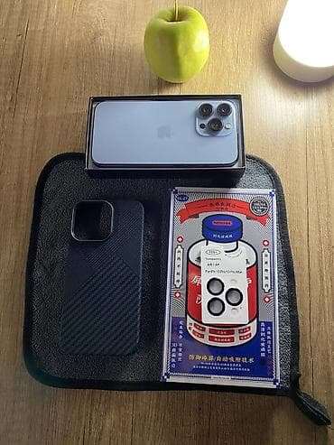 apple 13 mini: IPhone 13 Pro, Б/у, 128 ГБ, Sierra Blue, Зарядное устройство, Защитное стекло, Чехол, 100 % — 5