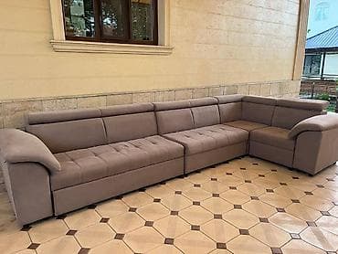 Комплект мягкой мебели, Б/у, цвет - Серый