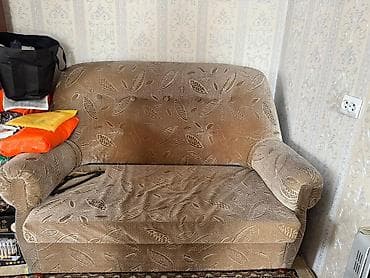 кресло с откидной спинкой и подставкой для ног: Комплект мягкой мебели, цвет - Бежевый — 1