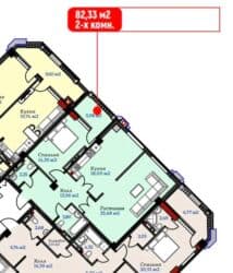 дом селекционное: 2 комнаты, 82 м², Элитка, 2 этаж, ПСО (под самоотделку) — 7