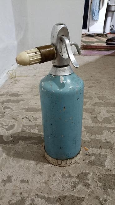 Сифон для газированной воды (ретро) - Материал: алюминий баллон