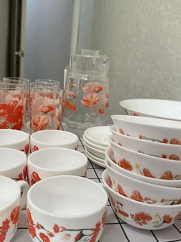 third edition solution: Сервис из 45 предметов от фирмы Luminarc (закаленное стекло),получен — 4