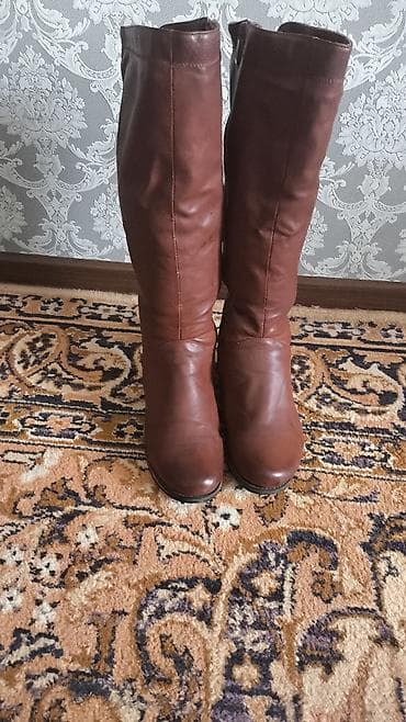 Сапоги: Женские сапоги до колена, классический фасон. - Цвет: коричневый. - — 3