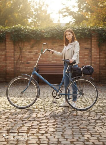 Городской велосипед классического типа (односкоростной). - Стальная