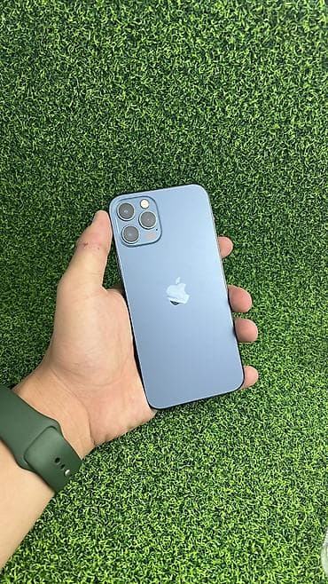 iphon 8 plus: IPhone 12 Pro, Б/у, 128 ГБ, Синий, Защитное стекло, Чехол, 85 % — 1