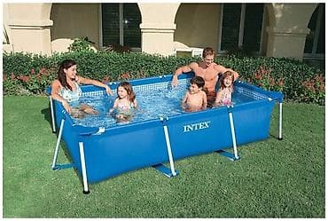Спорт и отдых: 260/160/65см. Intex 28271 Каркасный прямоугольный бассейн, 2282л — 8