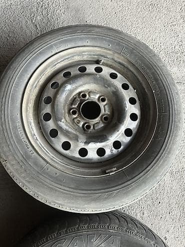 диски на машины: Колеса в сборе 195 / 65 / R 15, Лето, Б/у, Комплект, Легковые, Железные, отверстий - 5 — 2