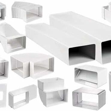 Вентиляционные пластиковые воздуховоды. Трубы и фитинги. "ЭРА"