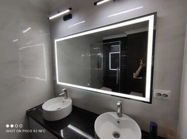 продажа зеркал: Зеркала на заказ Зеркало с подсветкой Пескоструй Фацет #стеклоназаказ — 7