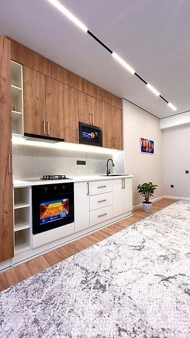 sky: 2 комнаты, 51 м², Боконбаева/Уметалиева Элитка, 8 этаж, Дизайнерский ремонт — 1