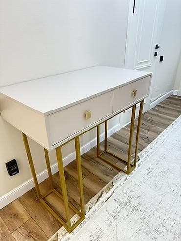 Бычуучу столдор: Консольный стол с двумя выдвижными ящиками Новый - Стиль — 1