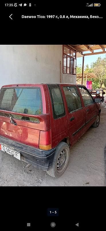 devo matiz: Daewoo Tico: 1997 г., 0.8 л, Механика, Бензин, Хэтчбэк — 4