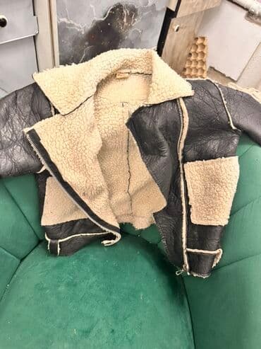 теплый и удобный: Детская дублёнка- из эко кожи с меховой Идеальна для ежедневных — 1