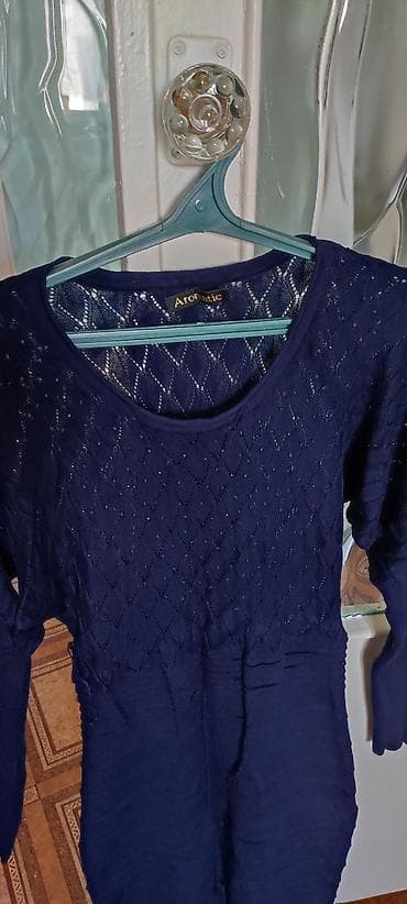 pull beer: Лёгкое трикотажное платье до колен,состояние отличное,под костюм и на — 3