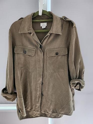 Рубашка Woolrich, Италия, размер XL, подойдет на L. Цвет хаки