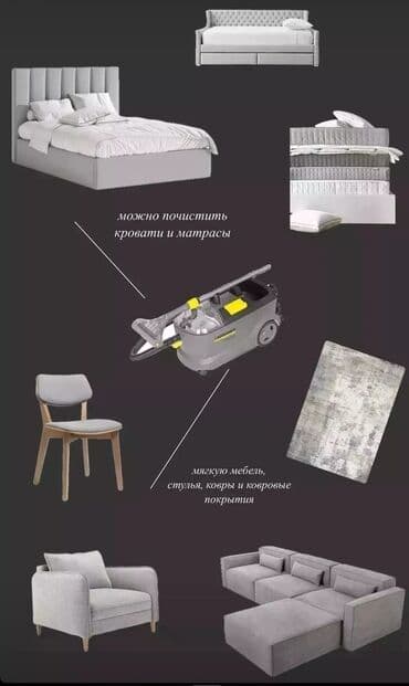 Акылдуу сааттар: Чаң соргуч, Karcher, Жуучу, Нымдуу, Буу, Контейнер, Циклондук чыпка, Суу чыпкасы — 8