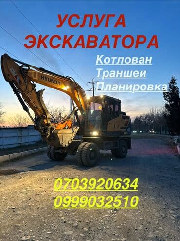 шины на эксковатор: Экскаватор, Hyundai, Колесный — 1