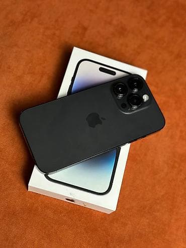 icloud iphone: IPhone 14 Pro, Б/у, 512 ГБ, Black Titanium, Коробка, 77 % — 1