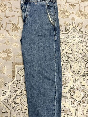 Джинсы Zara из плотного денима, классический синий цвет индиго