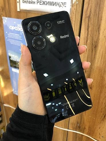 poco 4: Redmi, Redmi Note 13, Б/у, 256 ГБ, цвет - Черный, 2 SIM — 2