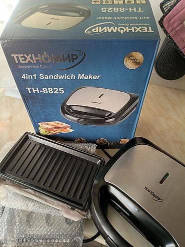 Сэндвич-мейкер ТЕХНОМИР TH-8825, 4-в-1 Многофункциональная
