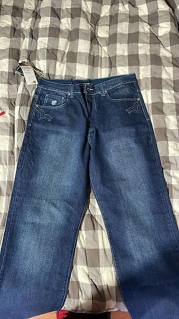 Джинсы: Продаю джинсы Мужские На рост 170-190 С вышивками Из хорошей ткани — 1