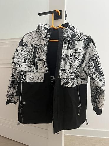 муруской куртка: Детская демисезонная куртка-парка с капюшоном, двусторонний дизайн — 2