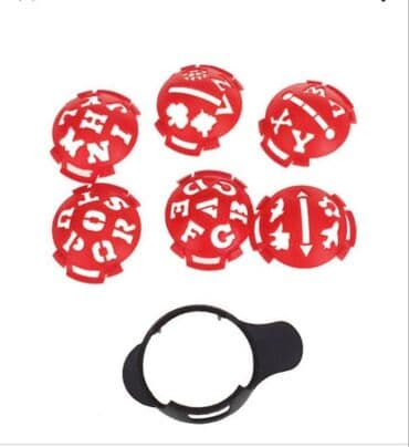 оригинальные расходные материалы klema струйные картриджи: Набор трафаретов для кофе, какао и десертов — 6 шт. ☕🍰 Красочные — 1