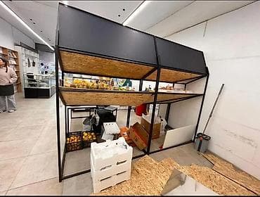 c stand: Стеллаж Для овощей и фруктов, С зеркалом, 170 см * 150 см * 110 см, 
Новый — 4