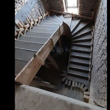 открытый бассейн: Лестница пкич куямиз бетондан — 15