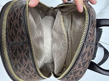 с кожомкул: Рюкзак Michael Kors, модель в фирменном монограмном канвасе MK — 4