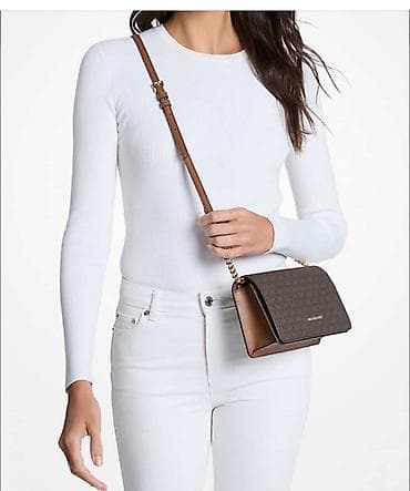 Классическая сумка, Michael Kors, Материал: Комбинированный материал, Регулируемый ремень, Женские