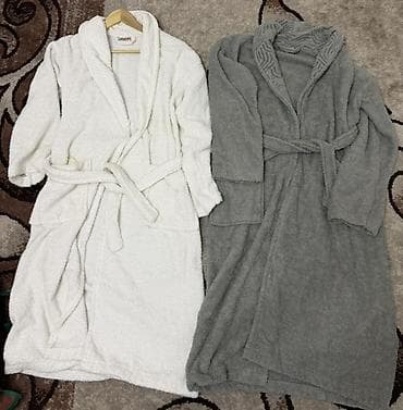 халат турция: Парные,Банные халаты с поясом и шалевым воротником. - Материал — 1