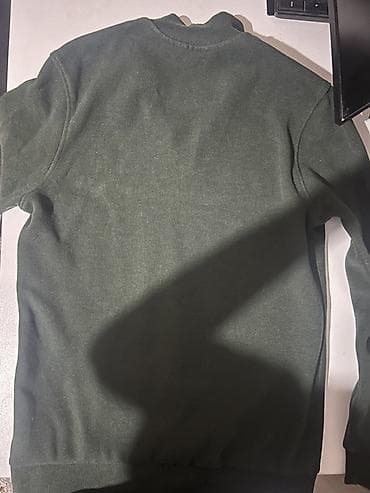 кыргызча кийимдер: Эркектердин свитери, L, Lacoste, Колдонулган, түсү - Жашыл, Өзү алып кетүү — 2